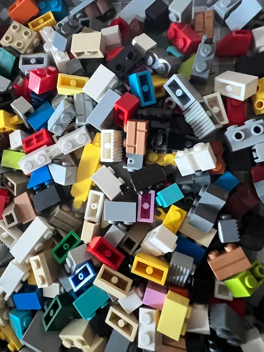 LEGO Brick 1×2 – mix (standard + modified)